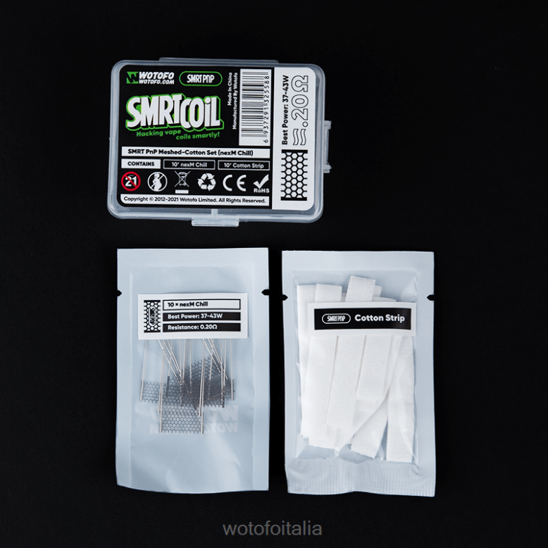 Wotofo SMRT set in rete di cotone pnp nexmesh turbo RDB6V339 Wotofo Tool Kit