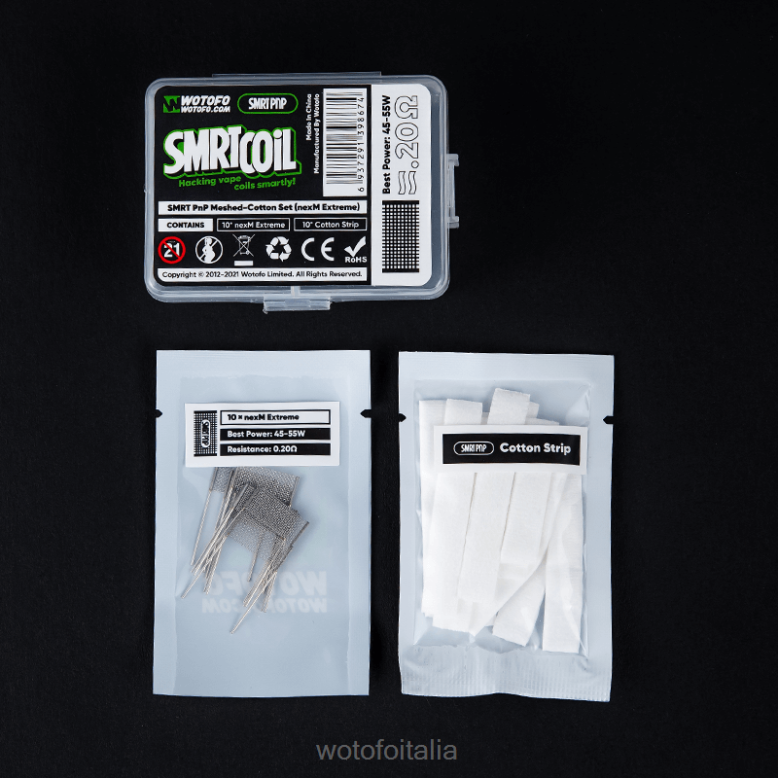 Wotofo SMRT set in rete di cotone pnp nexmesh turbo RDB6V339 Wotofo Tool Kit
