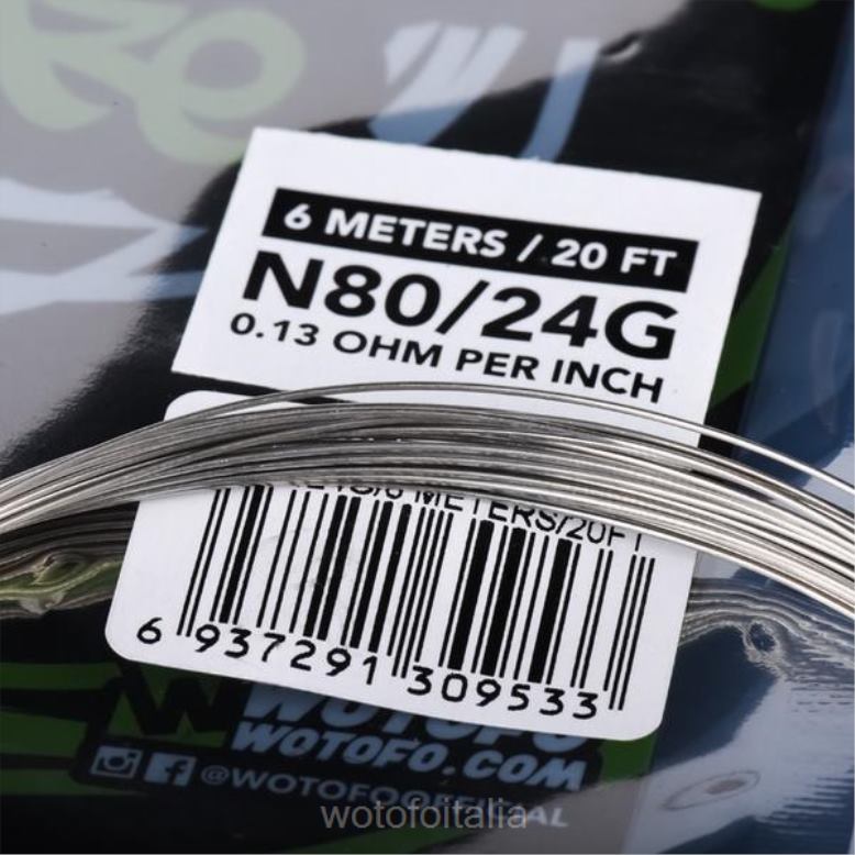 Wotofo bobina di filo precostruita Filo da competizione ni80 - 24g RDB6V361 Wotofo Italia