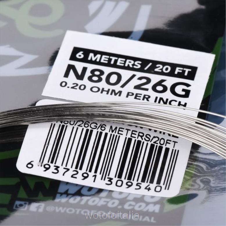 Wotofo bobina di filo precostruita Filo da competizione ni80 - 26g RDB6V362 Wotofo Roma