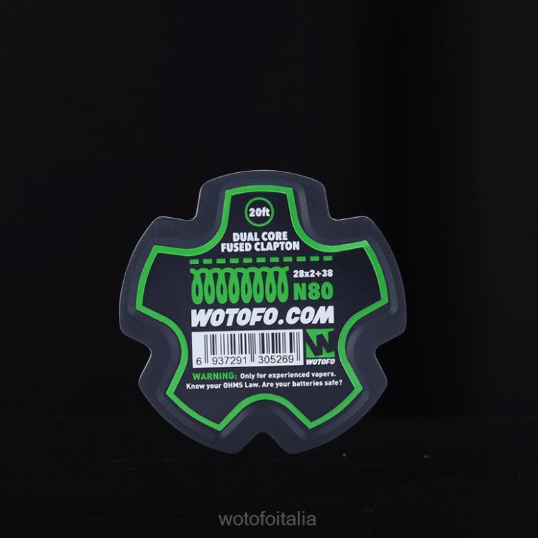 Wotofo bobina di filo precostruita clapton fuso dual core - 28*2+38 RDB6V345 Wotofo Sigaretta Elettronica