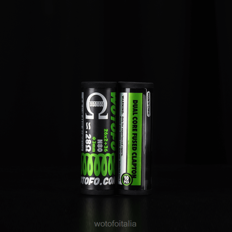 Wotofo bobine precostruite clapton con fusibile dual core 0,28 ohm 10pz RDB6V314 Wotofo Shop Online