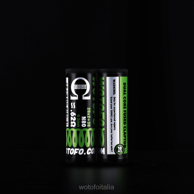 Wotofo bobine precostruite clapton dual core con fuso 0,62 ohm 10pz RDB6V327 Wotofo Flavors