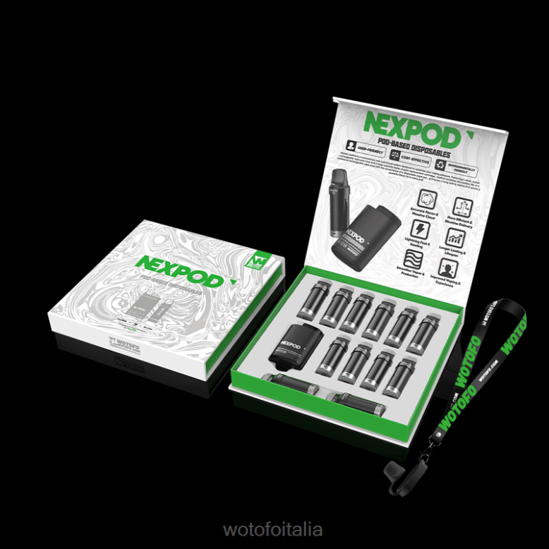 Wotofo NEXPOD confezione da 20 mg scatola essenziale RDB6V7 Wotofo Flavors