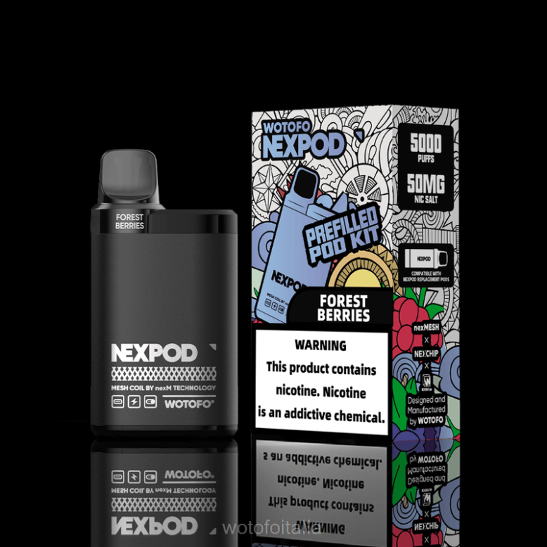 Wotofo NEXPOD confezione da 20 mg scatola tutto compreso RDB6V8 Wotofo Vape Pods