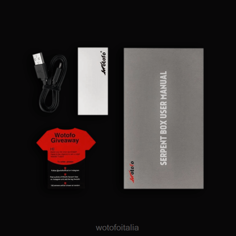 Wotofo SERPENT Scatola da 50w mod verde RDB6V129 Wotofo Tool Kit