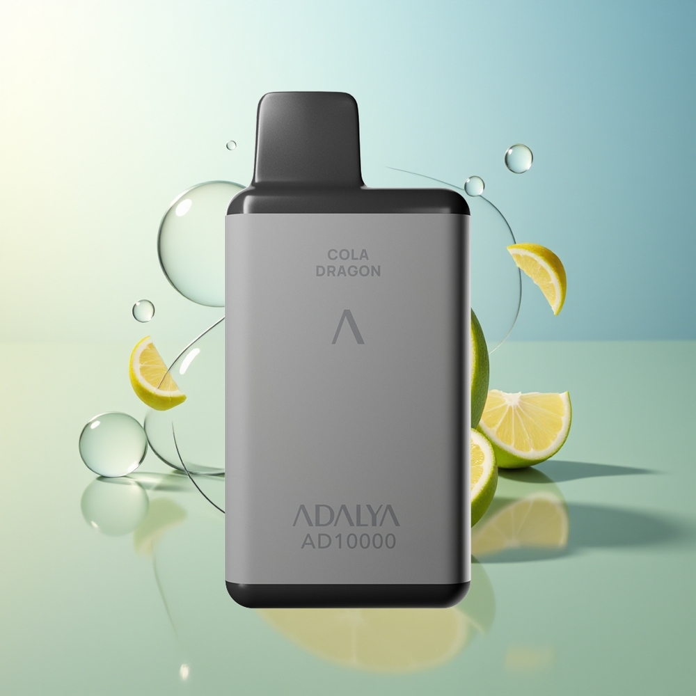 Adalya AD 10000 Puff Menta Punto Grigio Spazio Ricaricabile USB-C