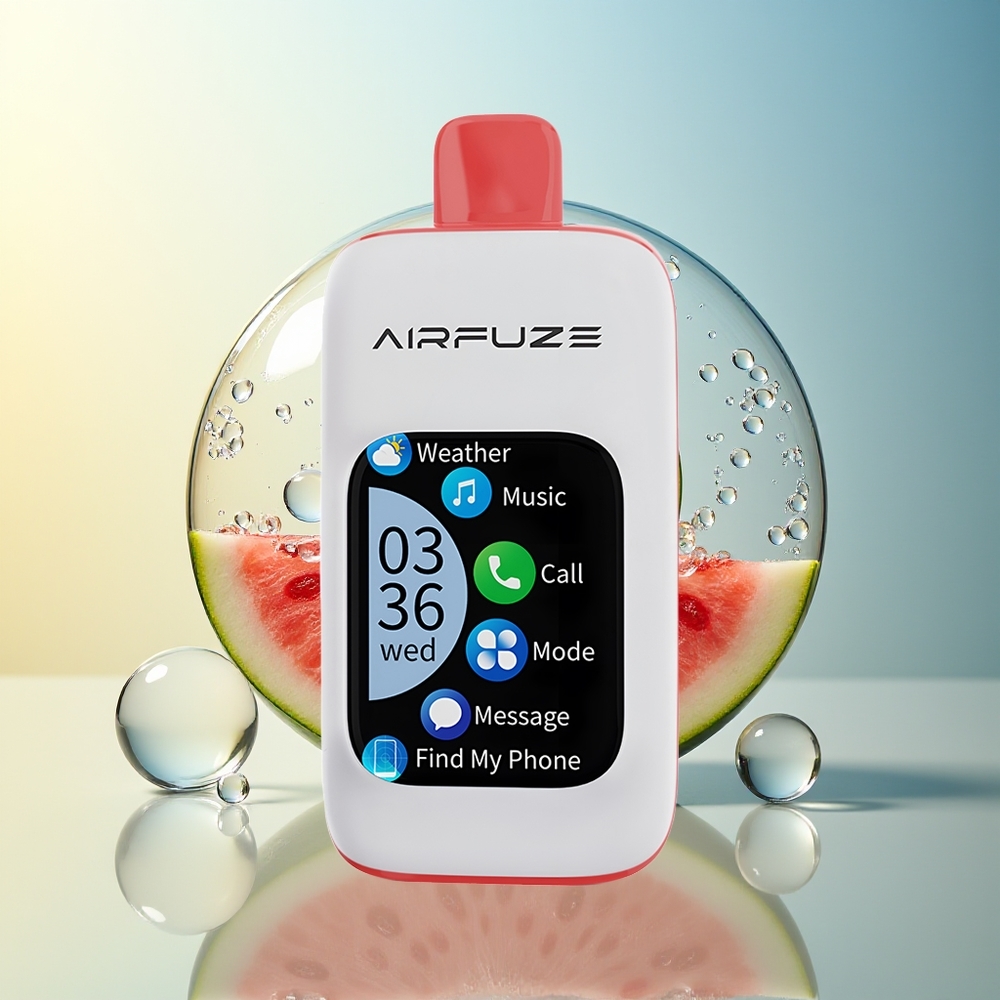 AirFuze Smart 30000 Puff Pod Anguria Ghiacciata Display Touch
