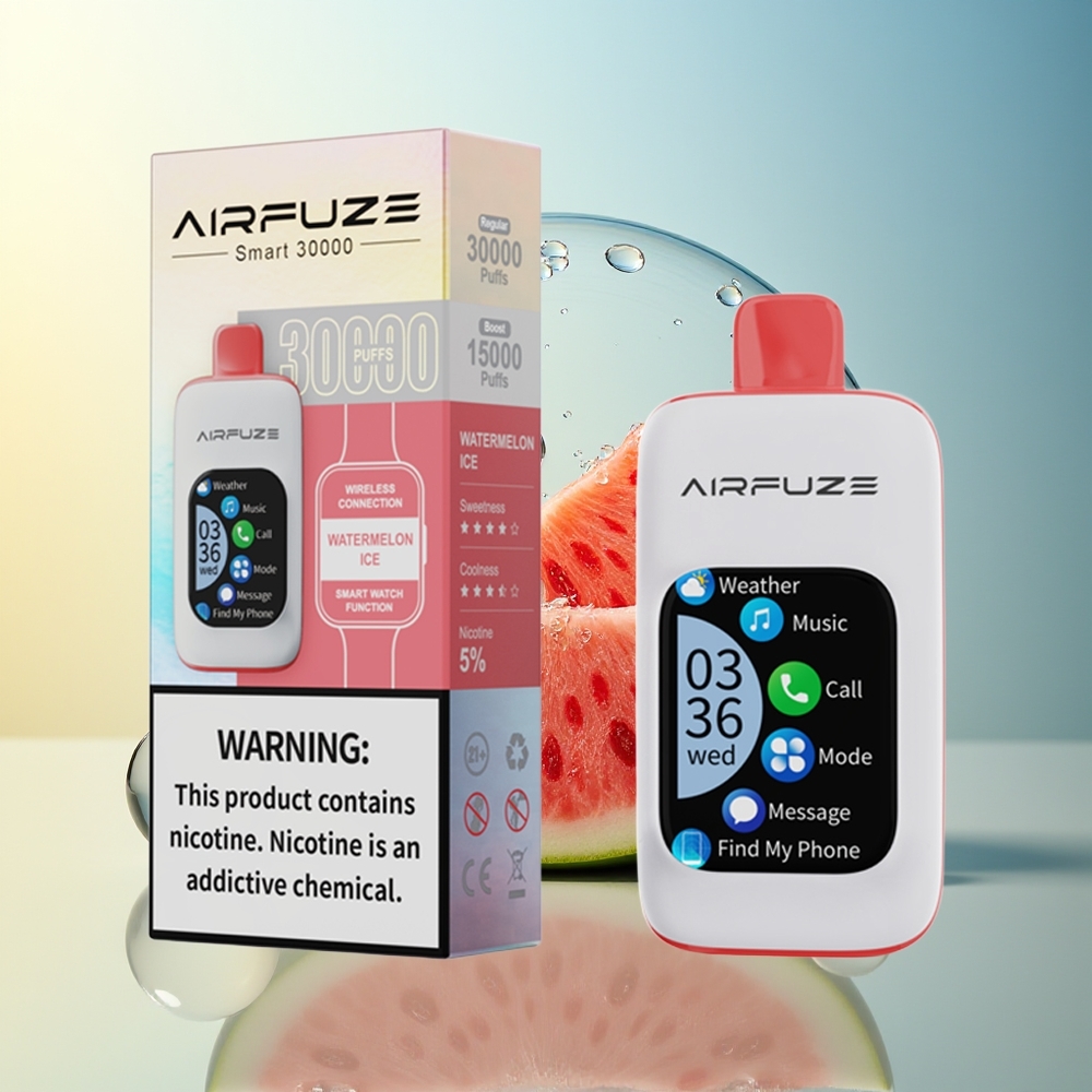 AirFuze Smart 30000 Puff Pod Anguria Ghiacciata Display Touch