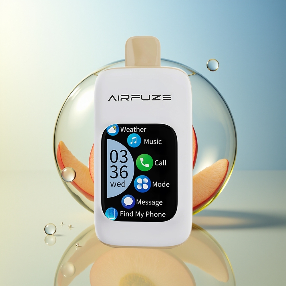 AirFuze Smart Pro 40000 Puff Pesca Succosa con Ricarica e Schermo Intelligente