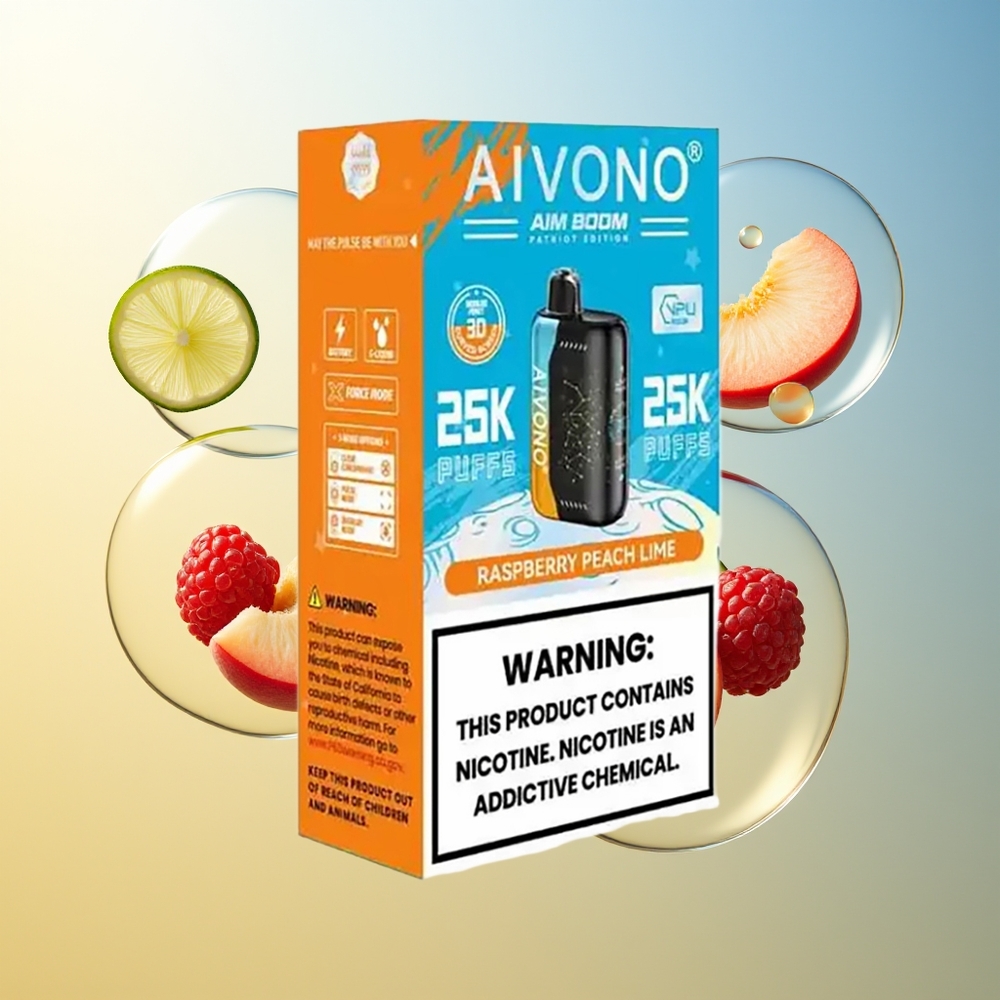 Aivono Aim Boom 25000 Puff Lampone Pesca Lime 650mAh Type-C