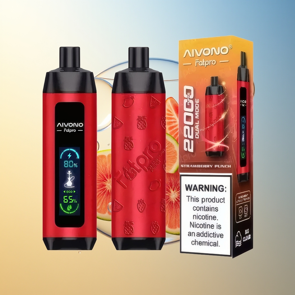 Aivono Aim Fatpro 22000 Puff Fragola Punch Eco/Boost