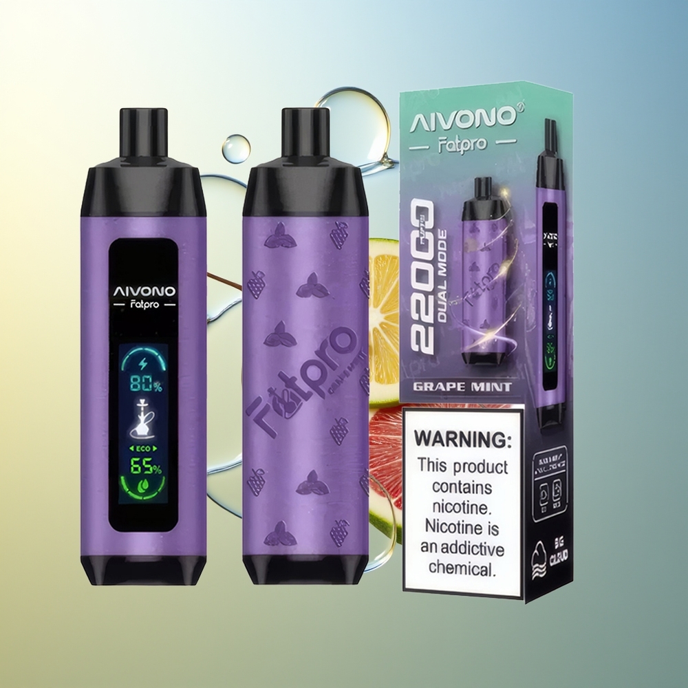 Aivono Aim Fatpro 22000 Puff Menta Uva Ricaricabile 28ml