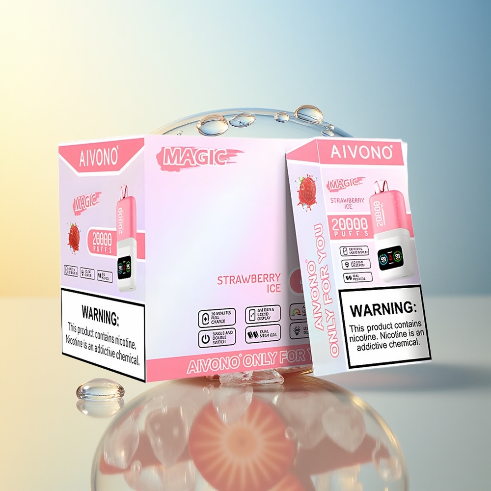 Aivono AIM MAGIC 20000 Puff Fragola Ghiaccio Dual Mesh Coils