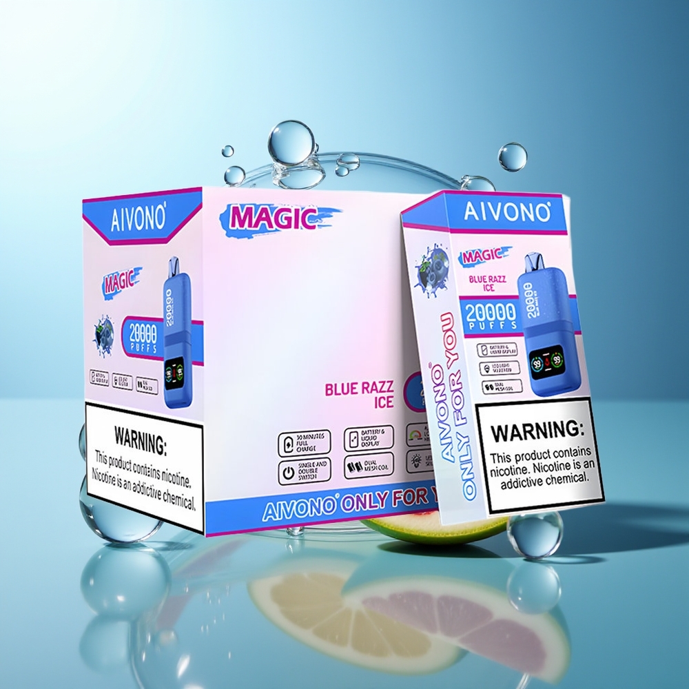 Aivono AIM MAGIC 20000 Puffini Blue Razz Ghiaccio Dual Mesh