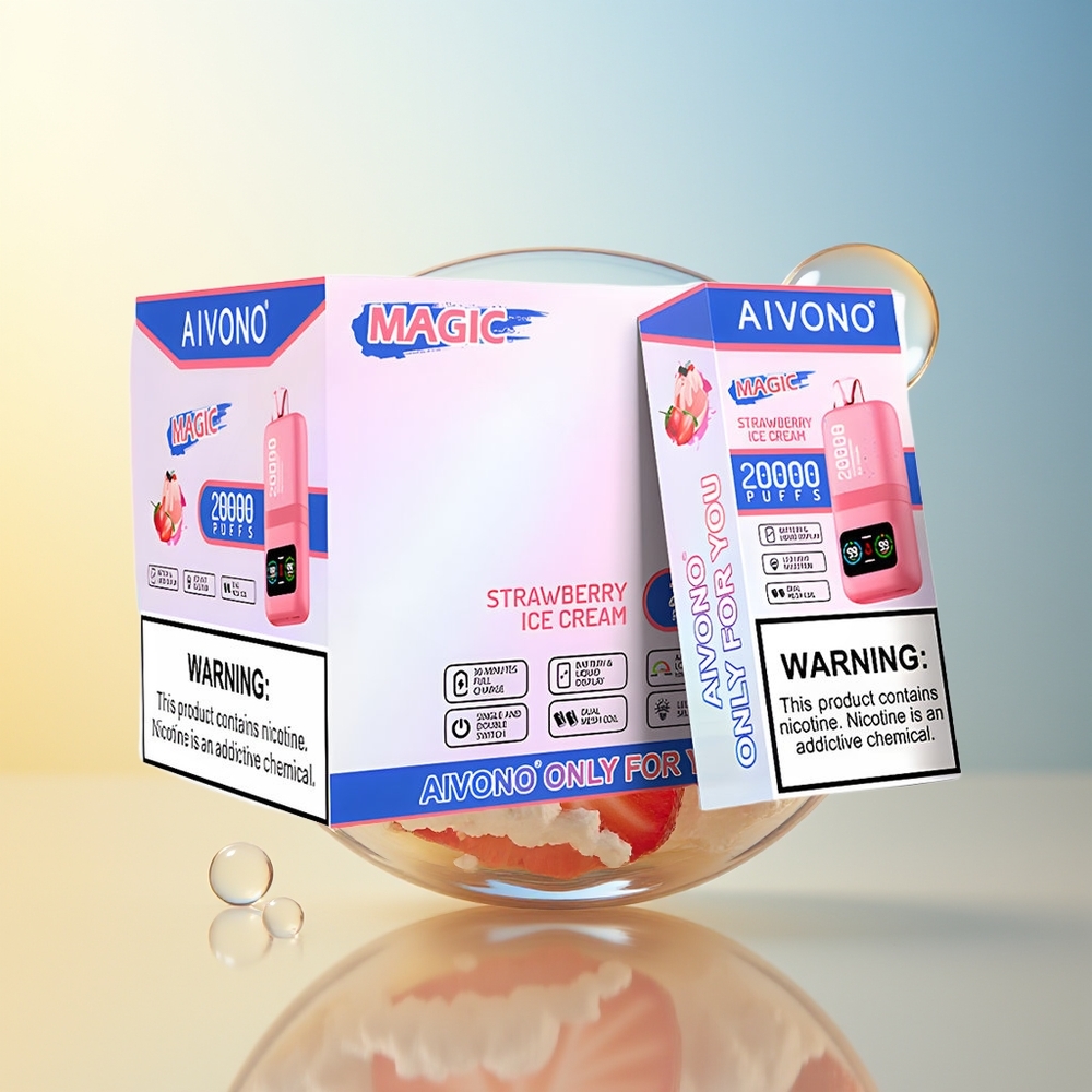 Aivono Aim Magic 20000 Puff Fragola Gelato Ricaricabile LCD