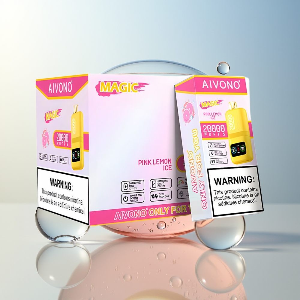 Aivono Aim Magic 20000 Puff Limone Rosa Ghiaccio Dual Mesh