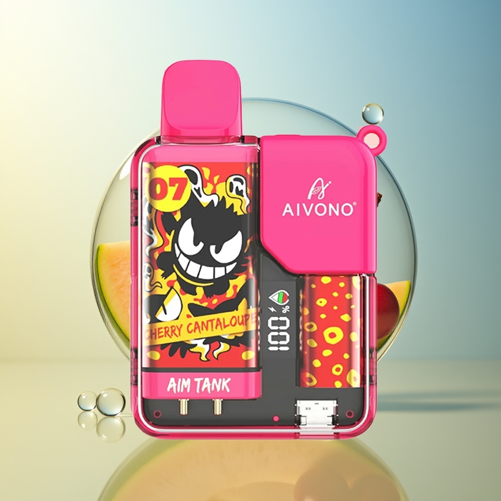 Aivono Aim-Tank 9500 Puff Ciliegia Melone 18ml LCD