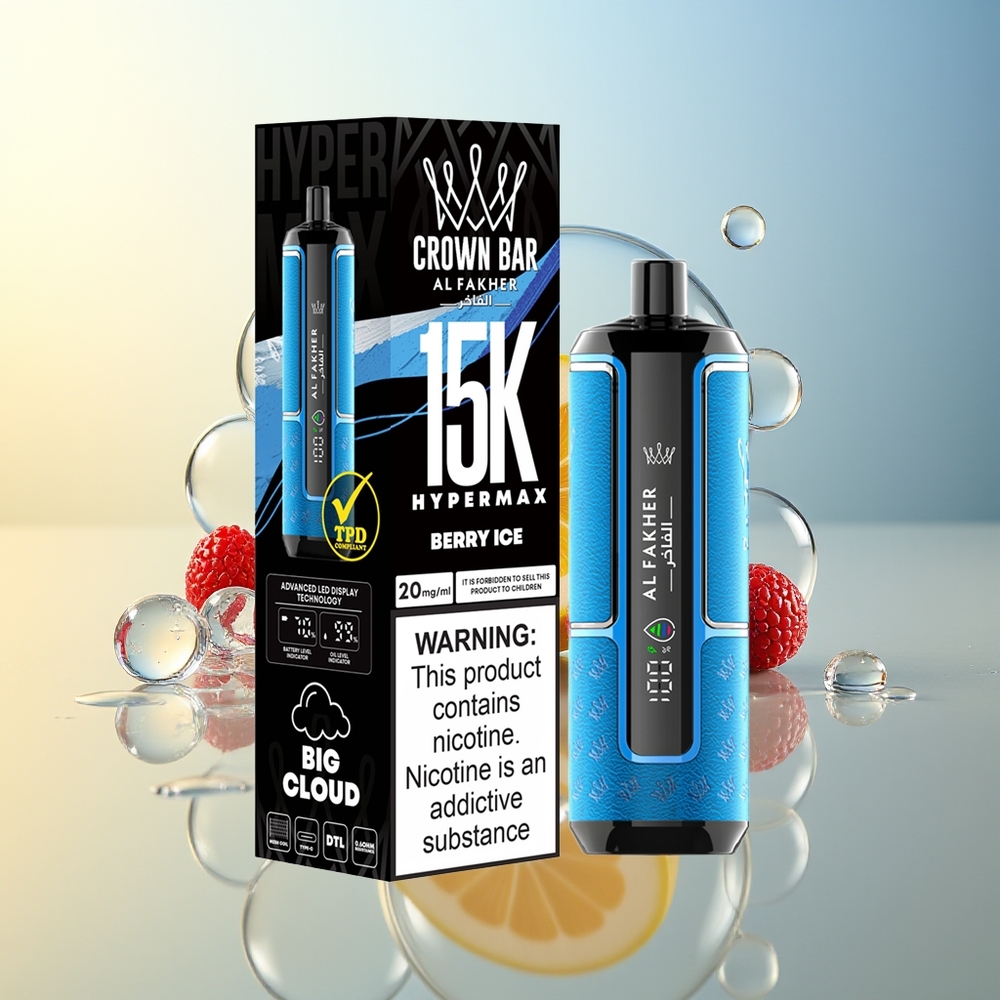 Al Fakher Crown Bar 15K Bacche di Ghiaccio Portatile