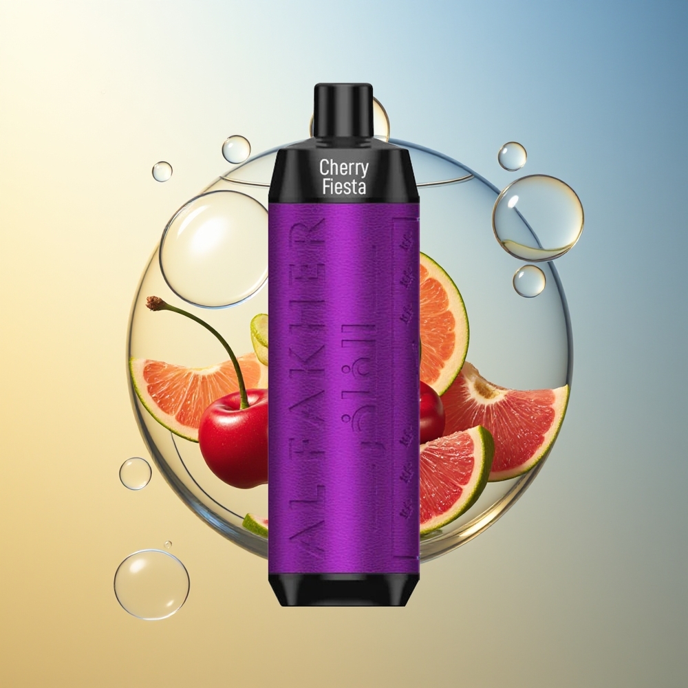 Al Fakher Crown Bar 8000 Ciliegia Fiesta Ricarica USB-C 18ml