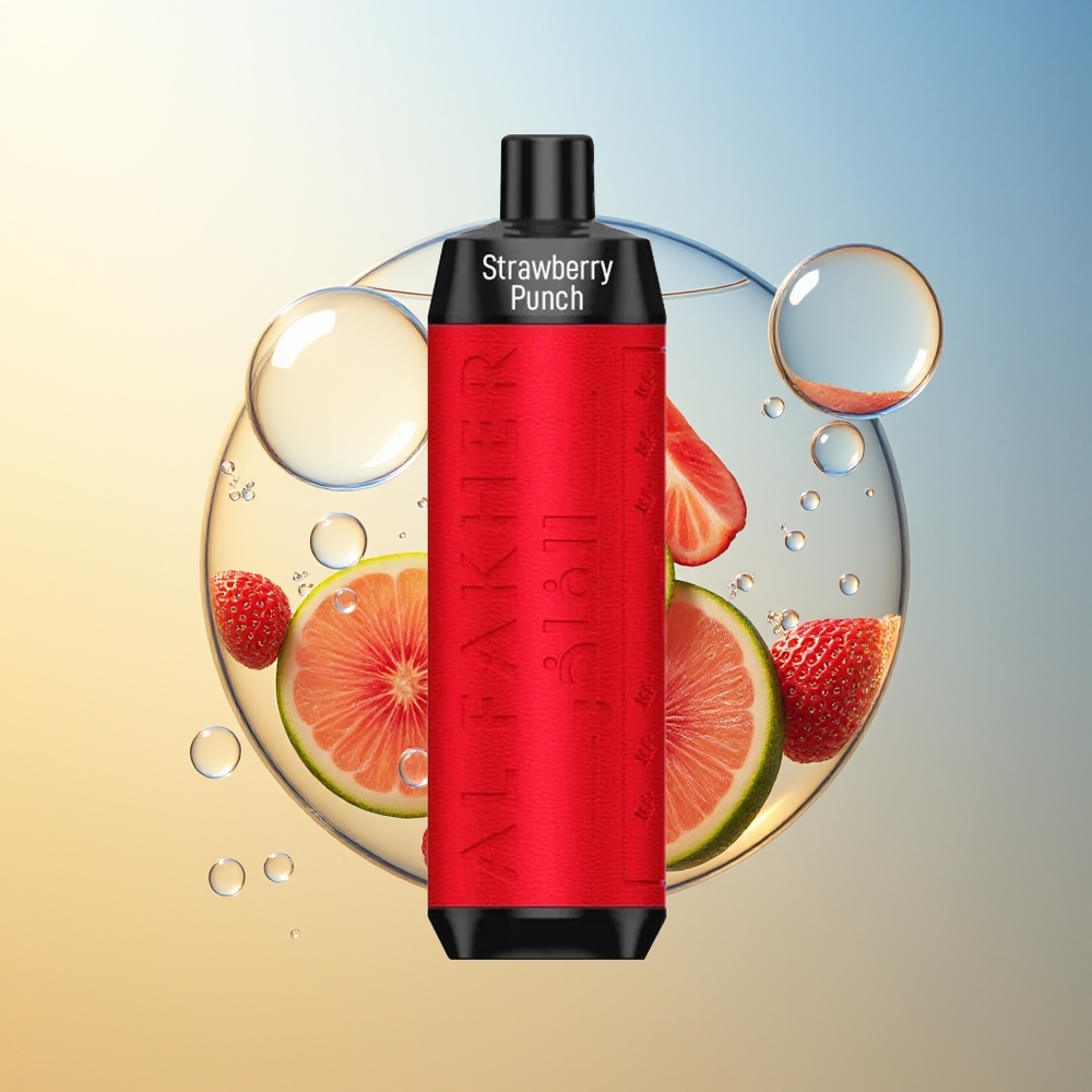 Al Fakher Crown Bar 8000 Cristallo Dispositivo Monouso Fragola Punch 18ml 600mah