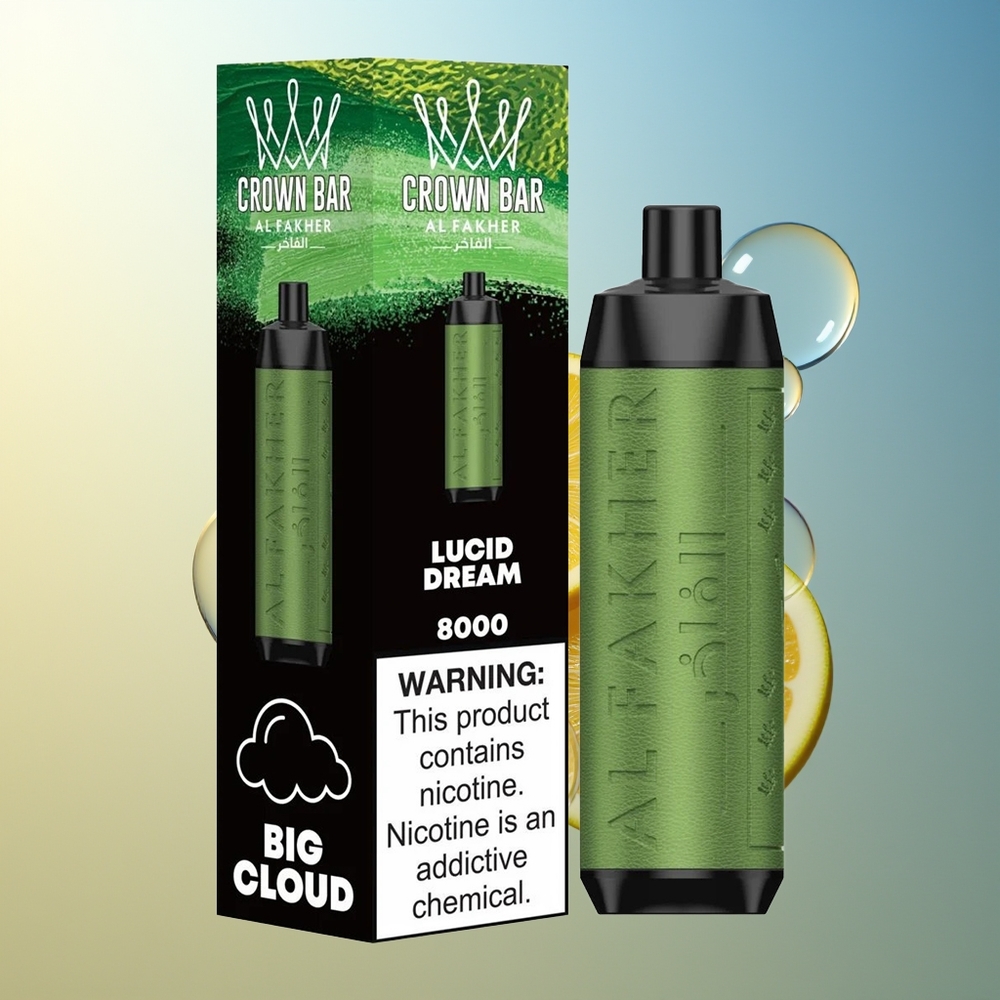 Al Fakher Crown Bar 8000 Cristallo Sogno Lucido Ricarica USB-C 18ml