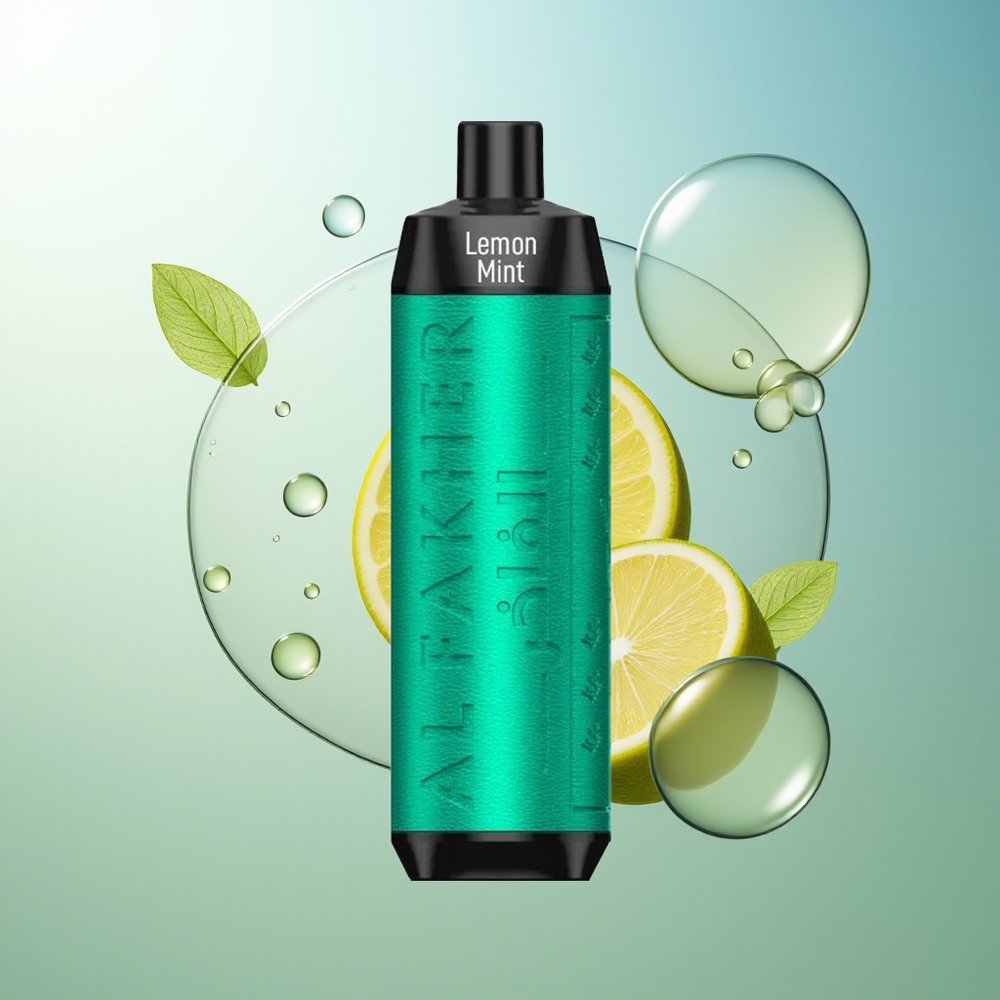 Al Fakher Crown Bar 8000 Cristallo Vapo Monouso Limone Menta 18ml USB-C