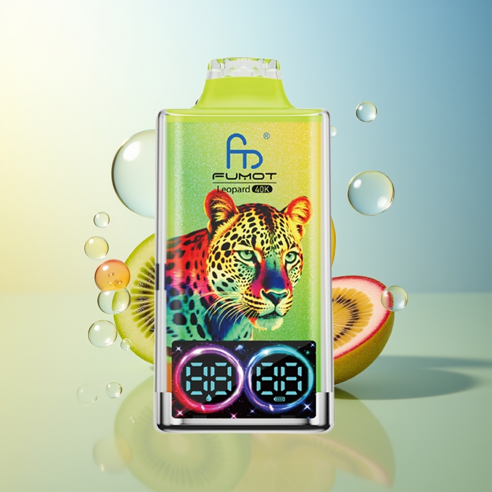 Fumot Leopard 40K Puff Dual Mesh Kiwi Frutto della Passione Guava 5%