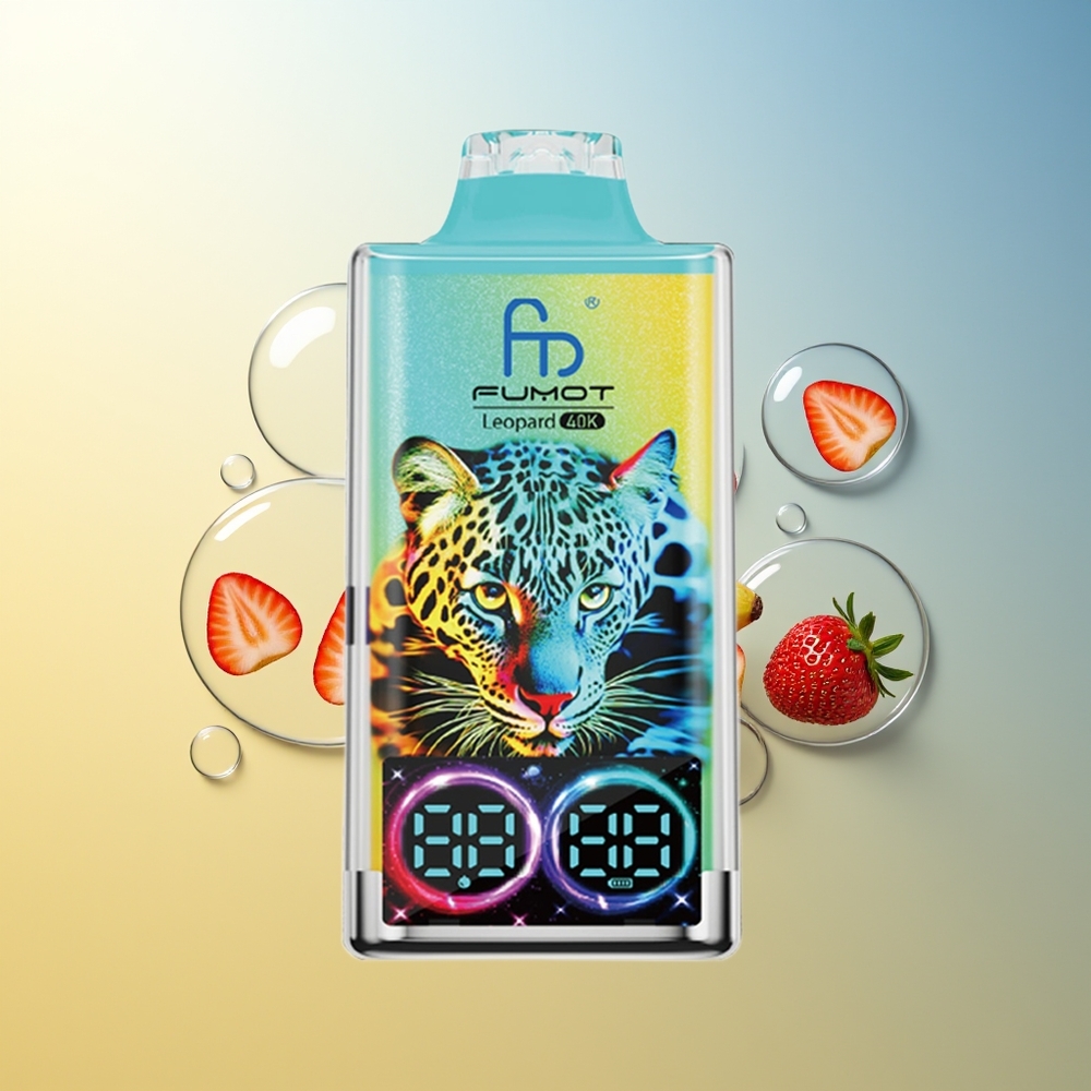Fumot Leopard 40K Puff Fragola Banana 5% Nicotine Digital Tube