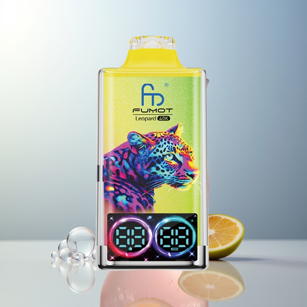 Fumot Leopard 40K Puff Limonata Rosa 5% Nicotine Dual Mesh