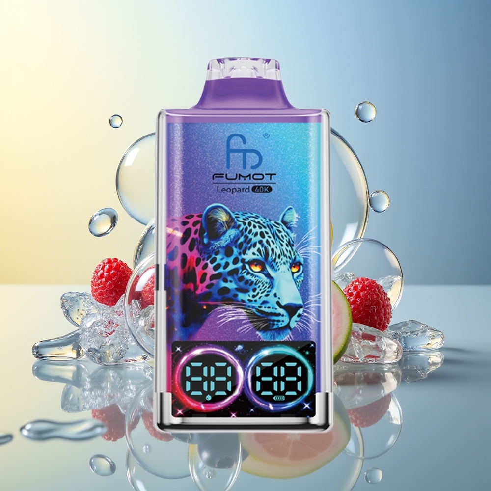 Fumot Leopard 40K Puff Mirtillo Su Ghiaccio Dual Mesh 5% Nicotine