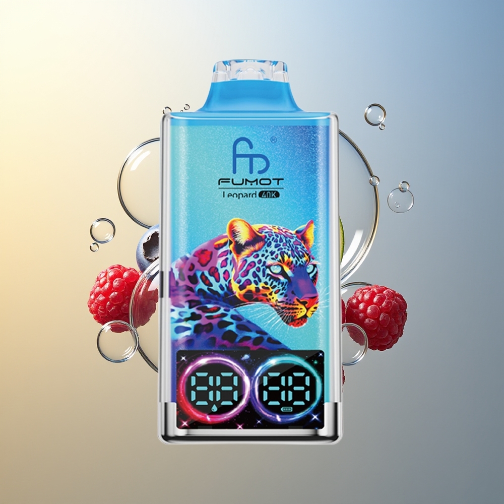 Fumot Leopard 40K Puff Sigaretta Elettronica Monouso Mirtillo Lampone 0% Nicotina 700mAh Batteria