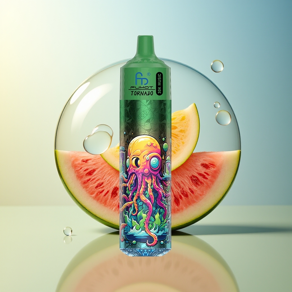 Fumot RandM Tornado 30000 Bocche Anguria Melone Display LED
