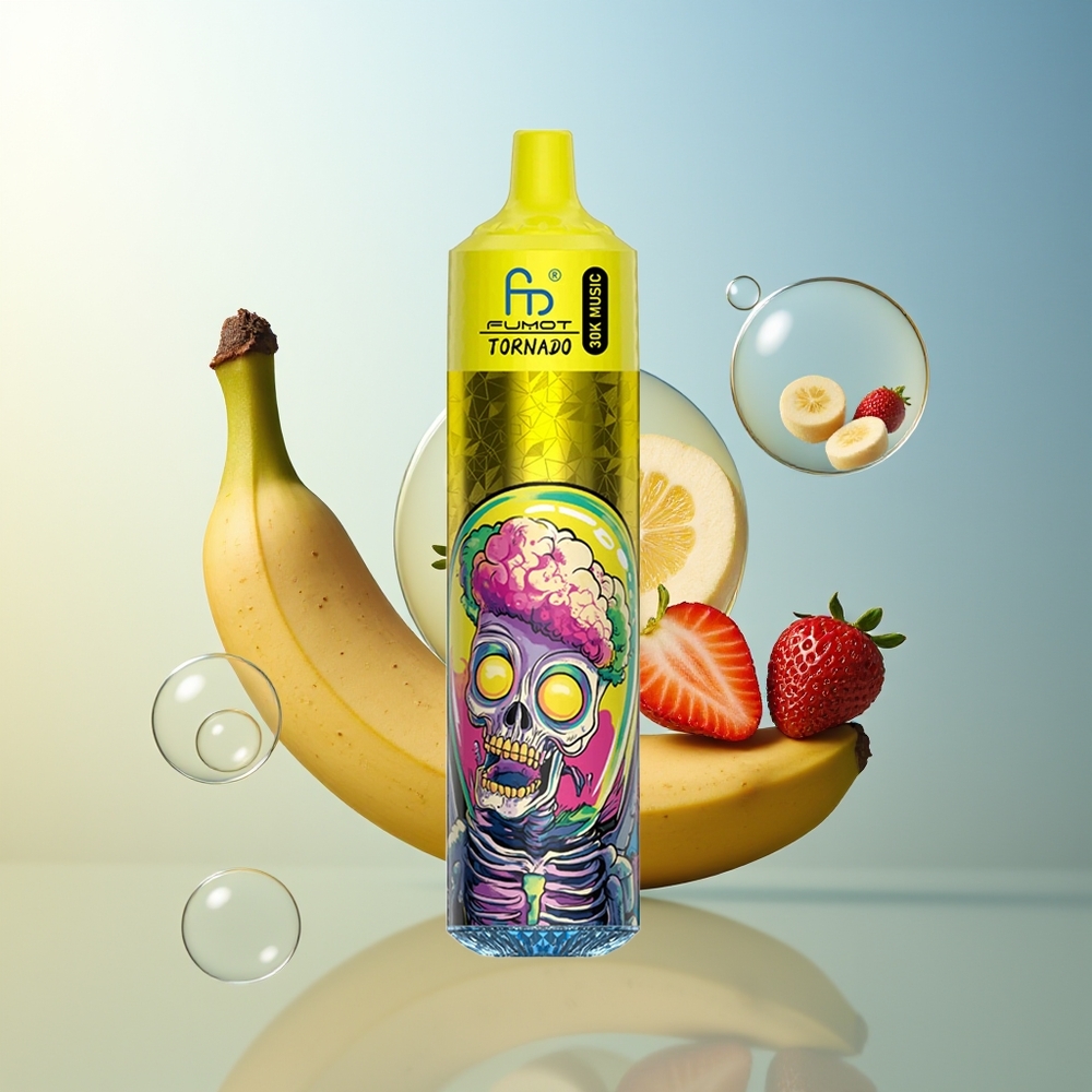 Fumot RandM Tornado 30000 Puff Banana Fragola 30mL 600mAh