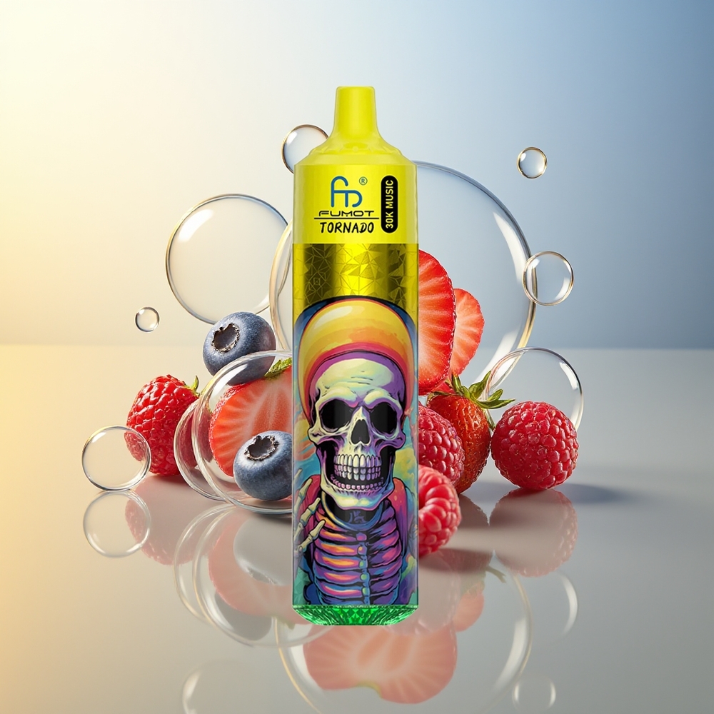 Fumot RandM Tornado 30000 Puff Fragola Mirtillo Lampone 30mL Ricaricabile