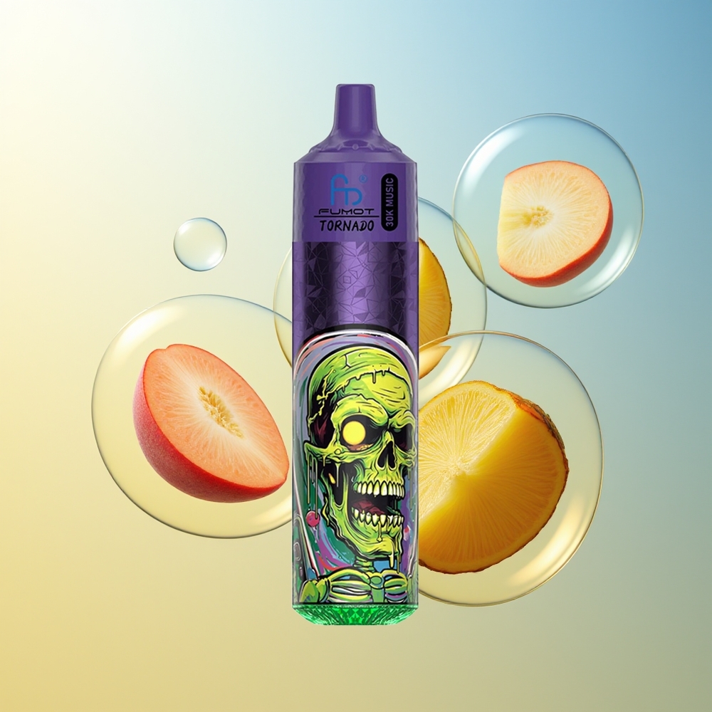 Fumot RandM Tornado 30.000 Sbuffi Pesca Mango Ananas 30mL LED