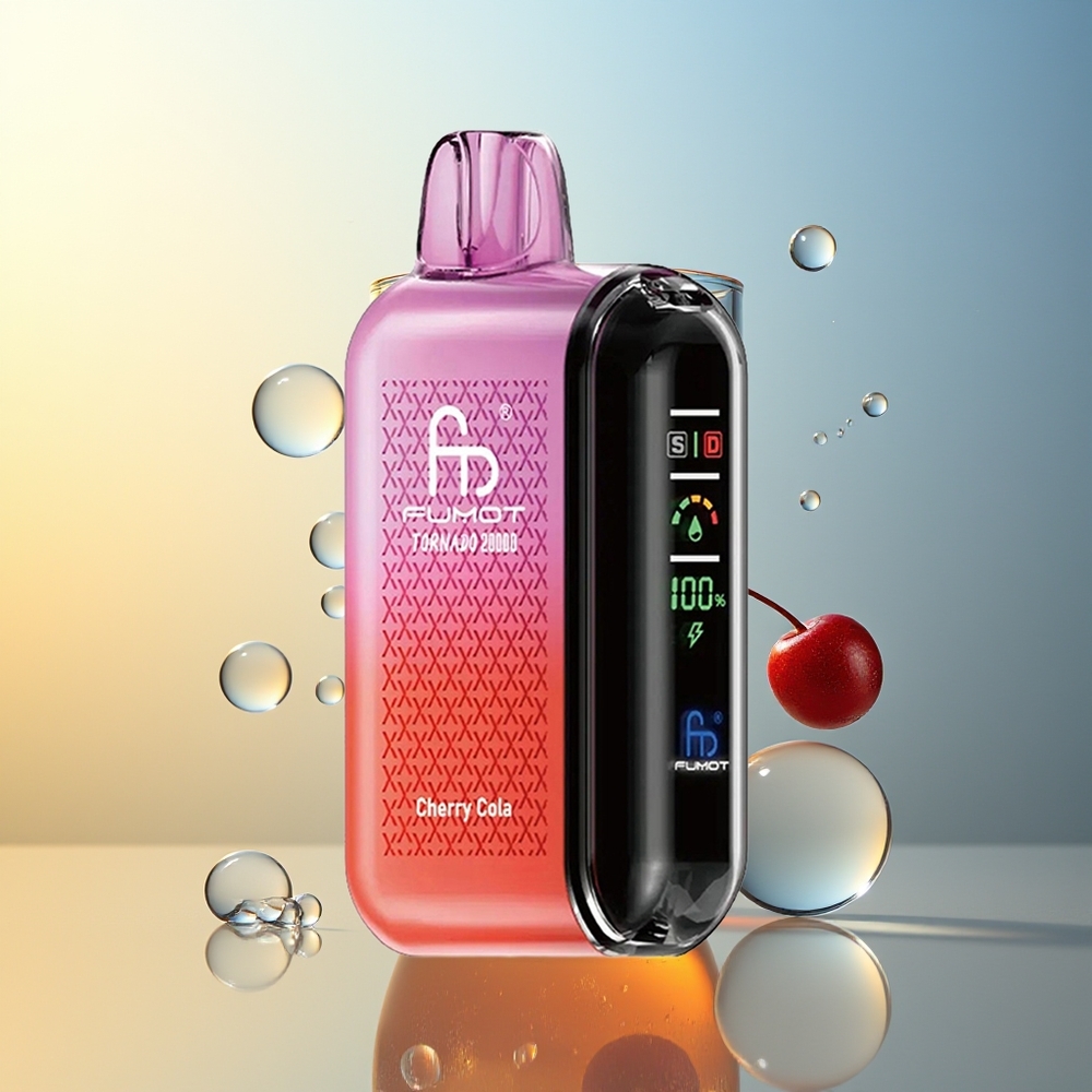 Fumot Tornado 20000 Puff Ciliegia Cola Dual Mesh Smart Display