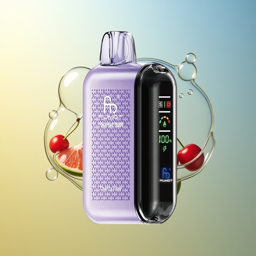 Fumot Tornado 20000 Puff Ciliegia Lime Dual Mesh Smart Display