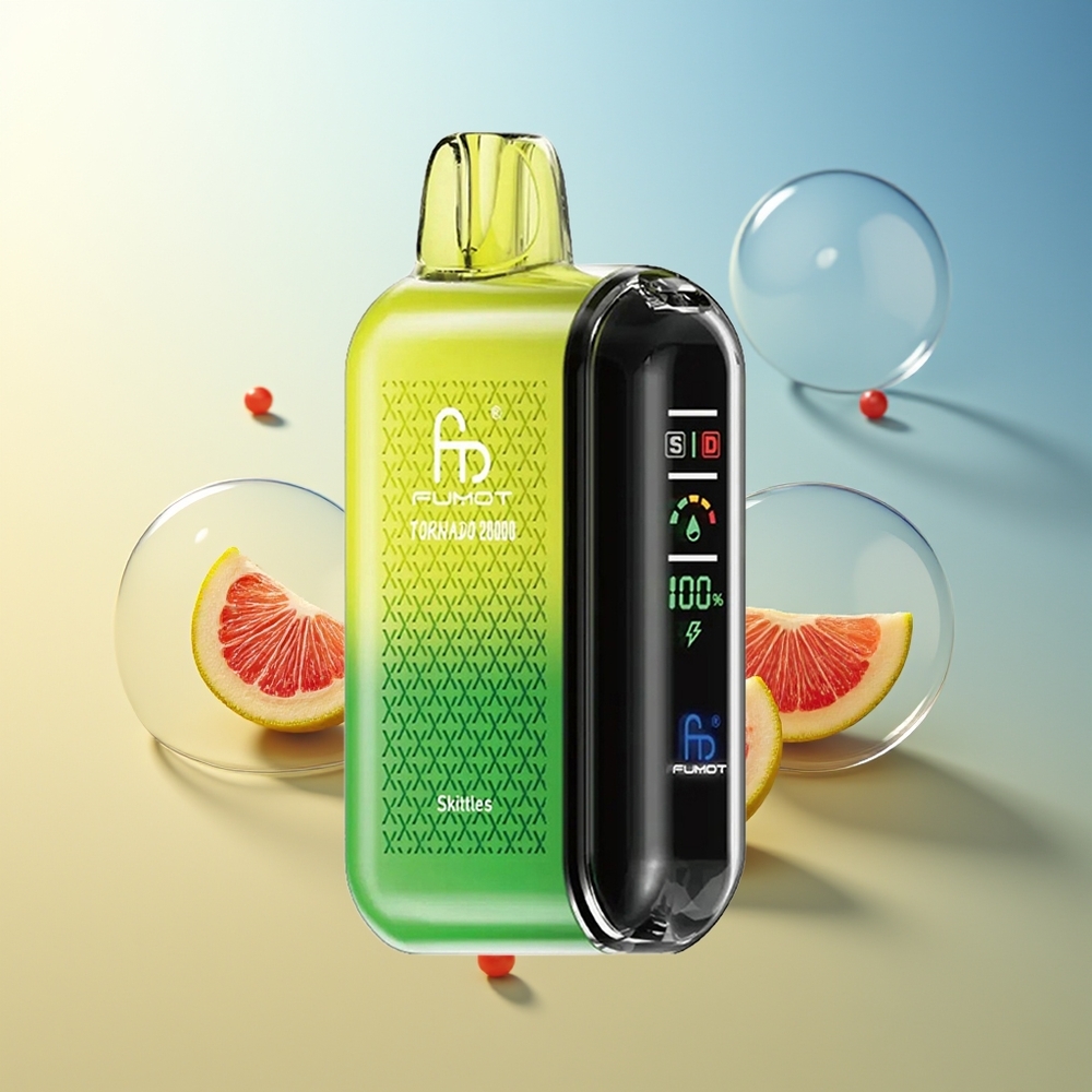 Fumot Tornado 20000 Puff Dual Mesh Skittles Arcobaleno Smart Display