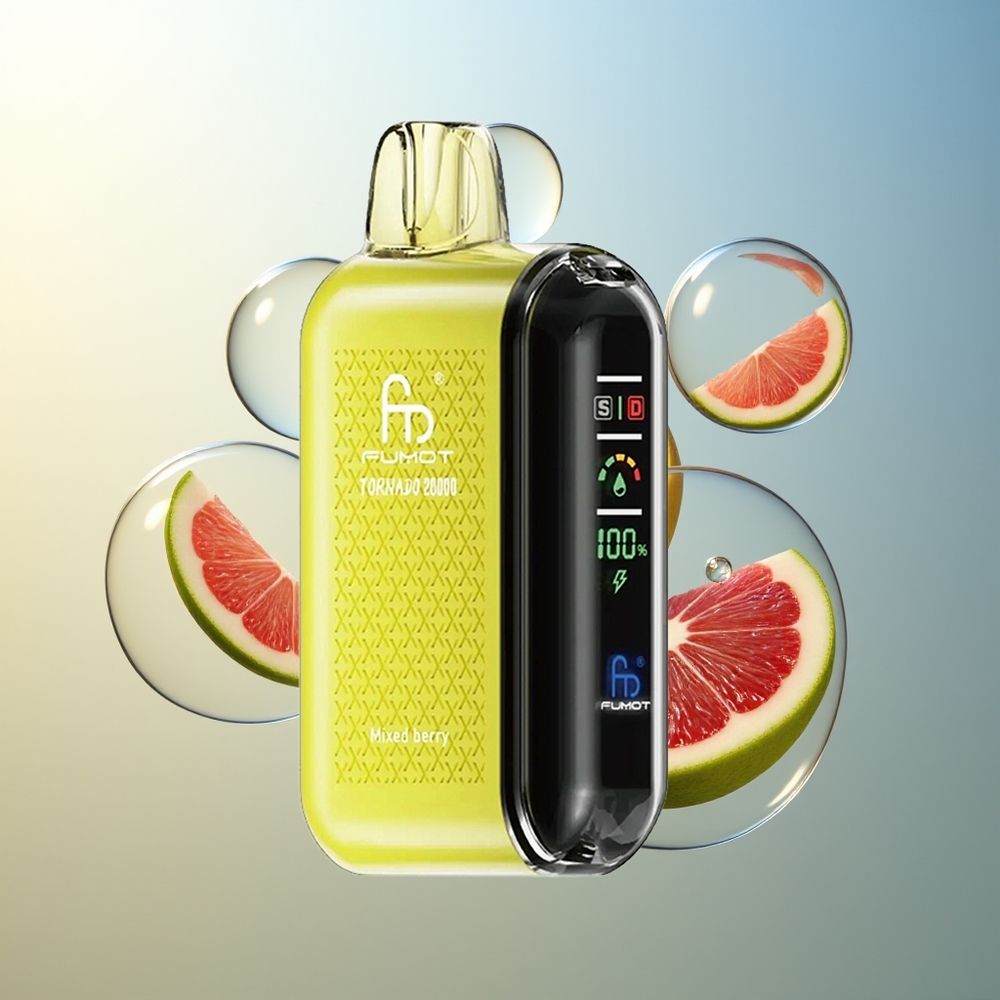 Fumot Tornado 20000 Puff Misto Frutti di Bosco Dual Mesh Coil Smart Display