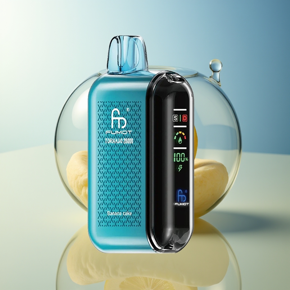 Fumot Tornado 20000 Puff Torta di Banana Doppia Bobina Smart Display