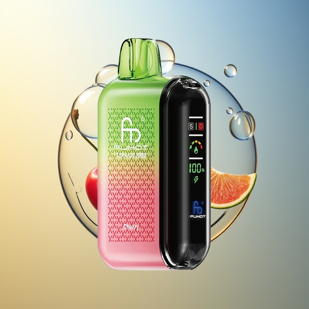 Fumot Tornado 20000 Puffs Ciliegia Dual Mesh Smart Display