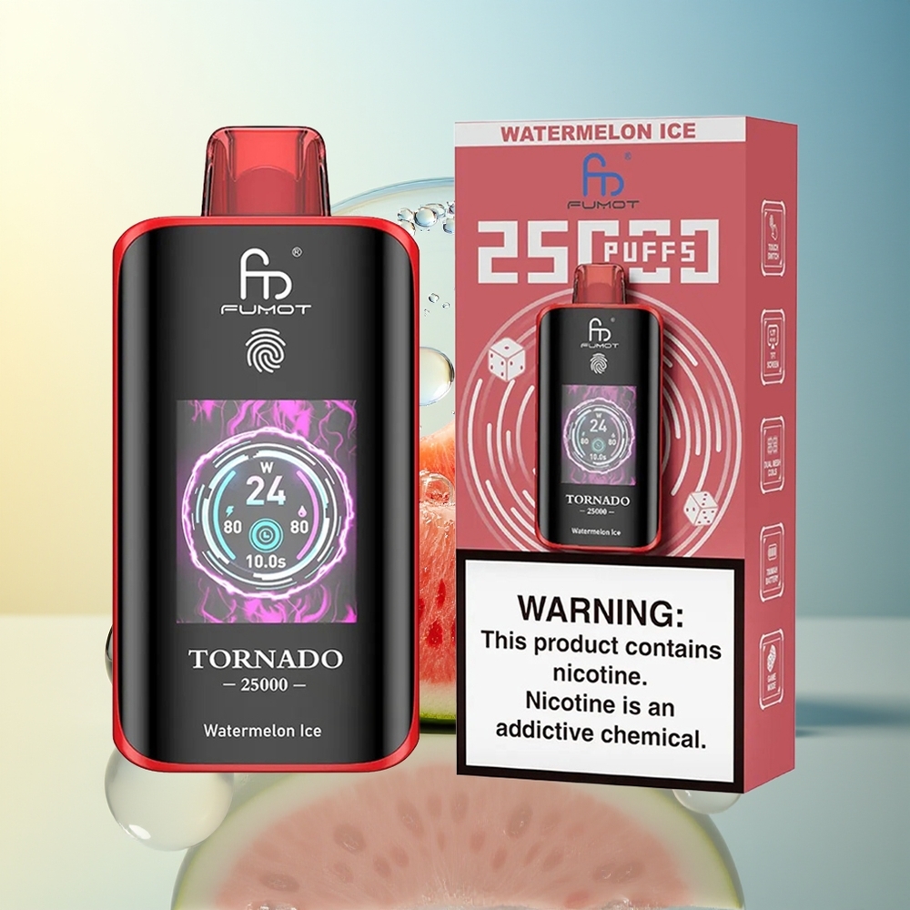 Fumot Tornado 25000 Puff Anguria Ghiaccio Ricaricabile 700mAh