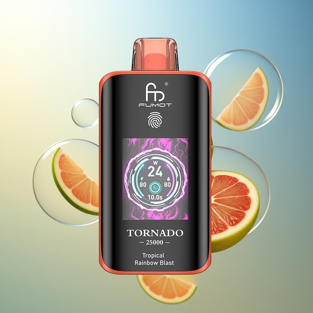 Fumot Tornado 25000 Puff Arcobaleno Tropicale Ricaricabile 700mAh