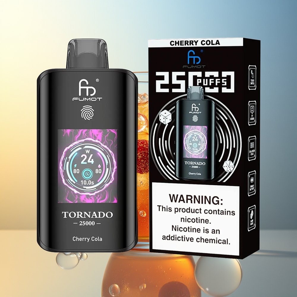 Fumot Tornado 25000 Puff Ciliegia Cola Ricaricabile 700mAh