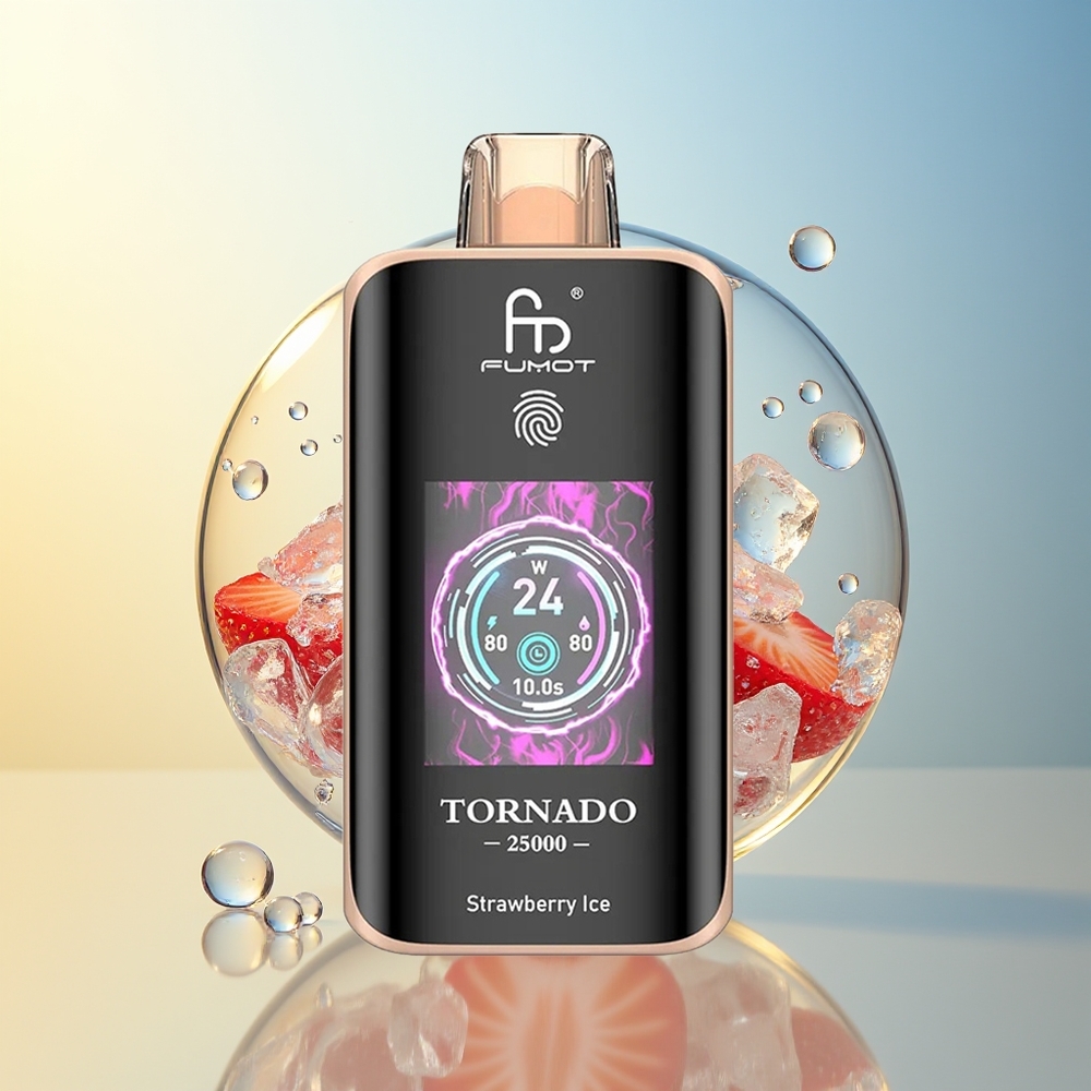 Fumot Tornado 25000 Puff Fragola Ghiaccio 700mAh Ricaricabile 20ml