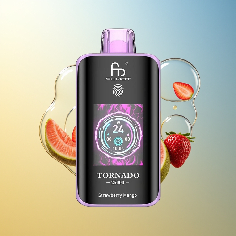 Fumot Tornado 25000 Puff Fragola Mango HD Screen Type-C