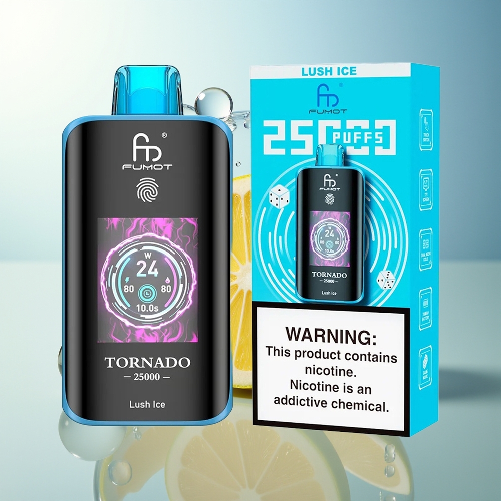 Fumot Tornado 25000 Puff Ghiaccio Rigoglioso Ricaricabile 700mAh