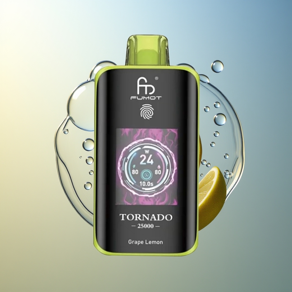 Fumot Tornado 25000 Puff Uva Limone Ricaricabile 700mAh