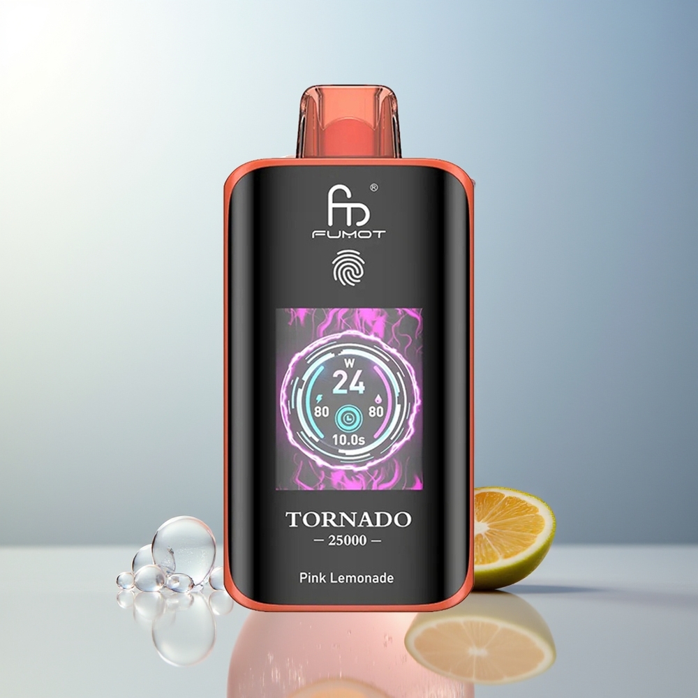 Fumot Tornado 25000 Puffi Limonata Rosa Ricaricabile 700mAh